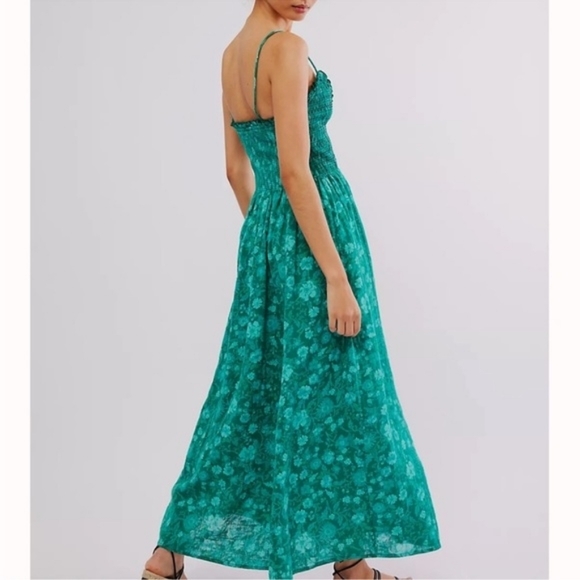 Free People Dresses & Skirts - 💘 Free People Sweet Nothings Midi Dress Tea Combo L